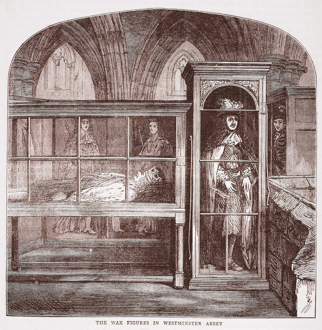 威斯敏斯特教堂的蜡像，1880年 作者 英语学校