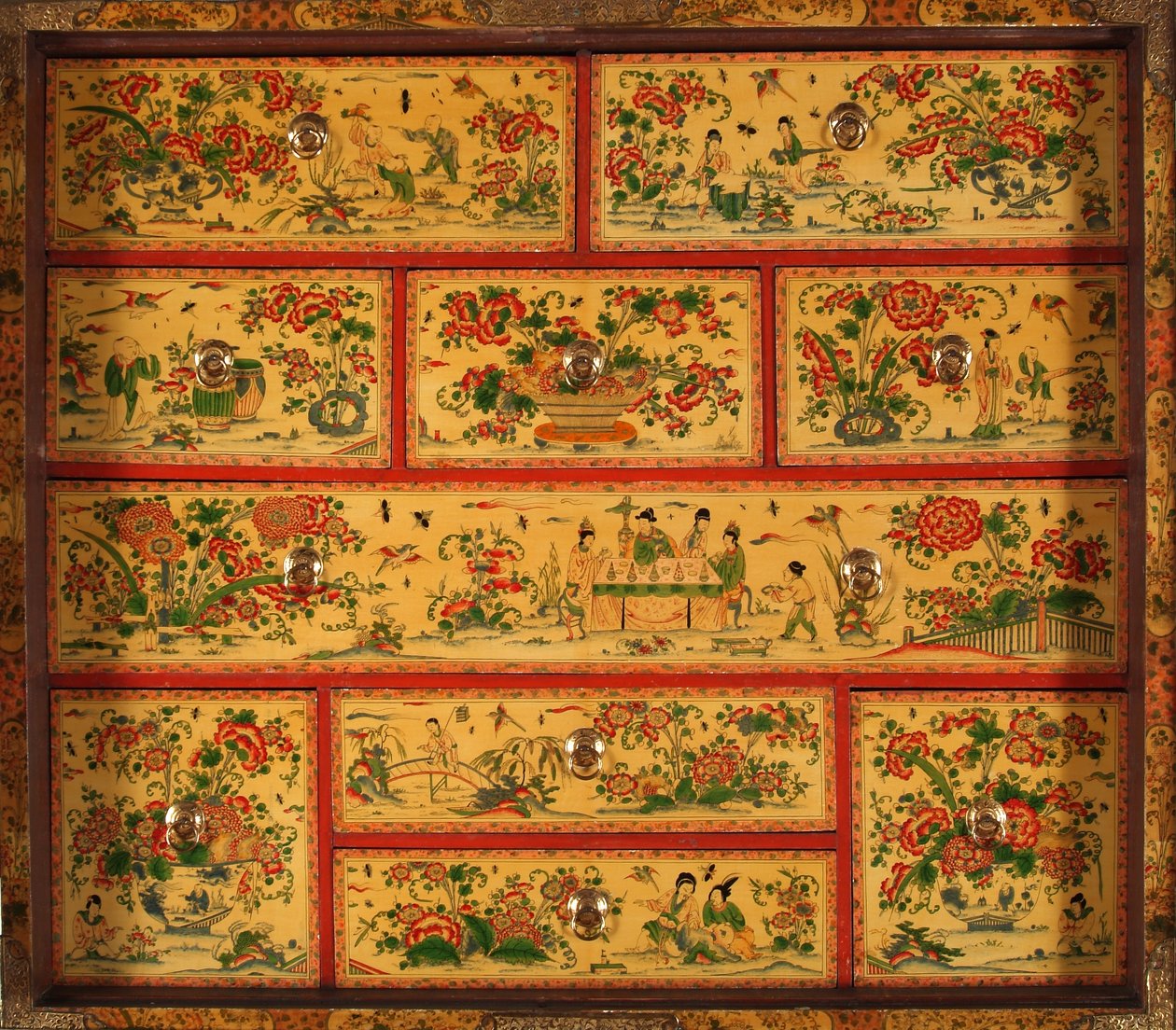 Witcombe内阁，c.1697（日本和镀银木） 作者 英语学校