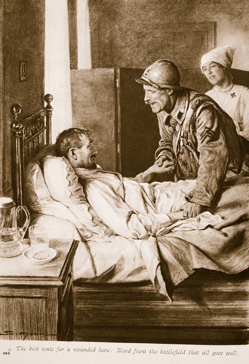对于一名受伤的士兵来说，最好的补品：来自战场的一切顺利，1914-19 作者 英语学校