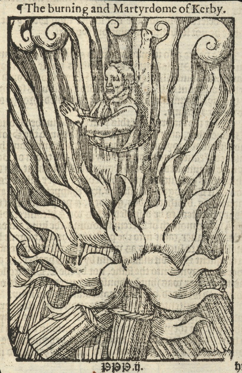 柯比被烧死和殉难（雕刻） 作者 英语学校