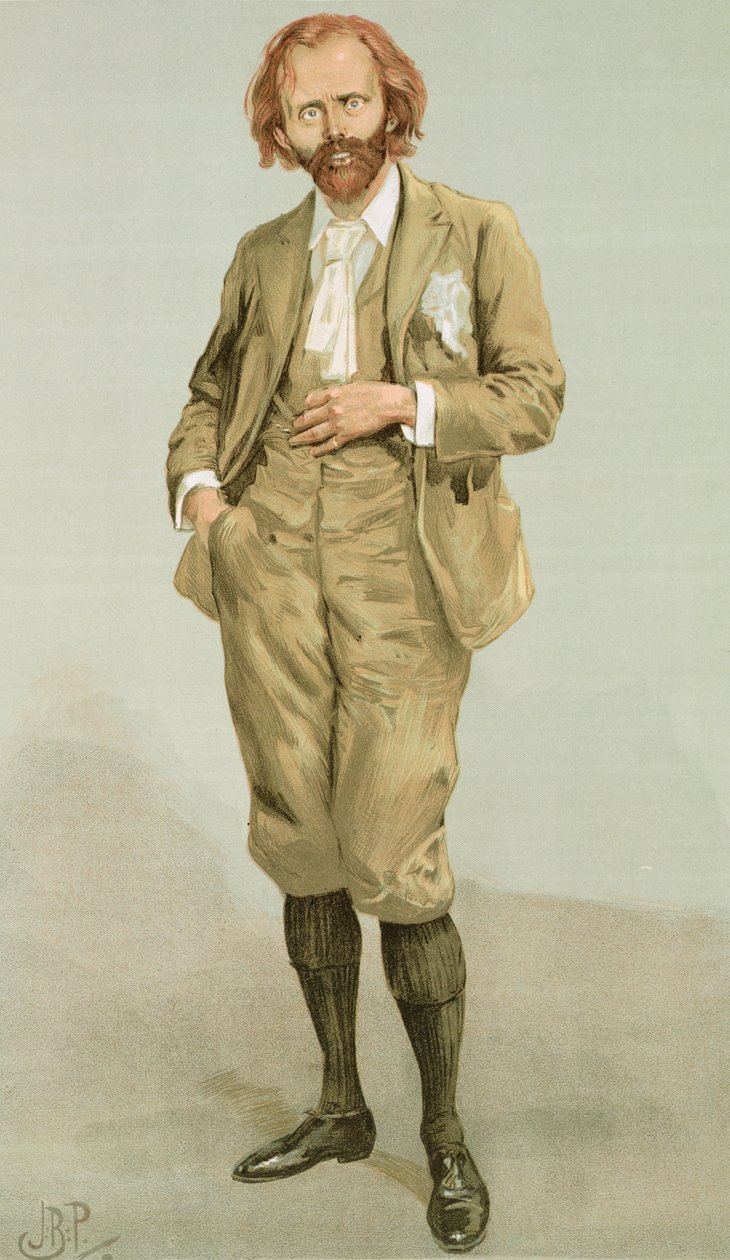 托马斯霍尔凯恩（1853-1931）插图来自当天的男人，1896年7月在Punch杂志上发表 作者 英语学校