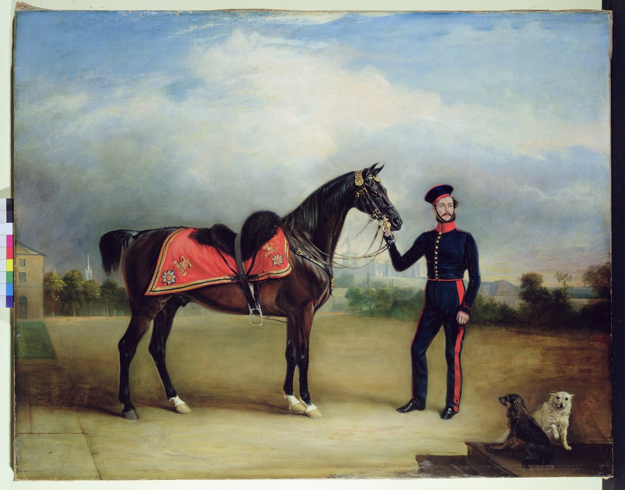 皇家骑兵卫队的托马斯·奥利弗·加斯科因（布面油画） 作者 英语学校