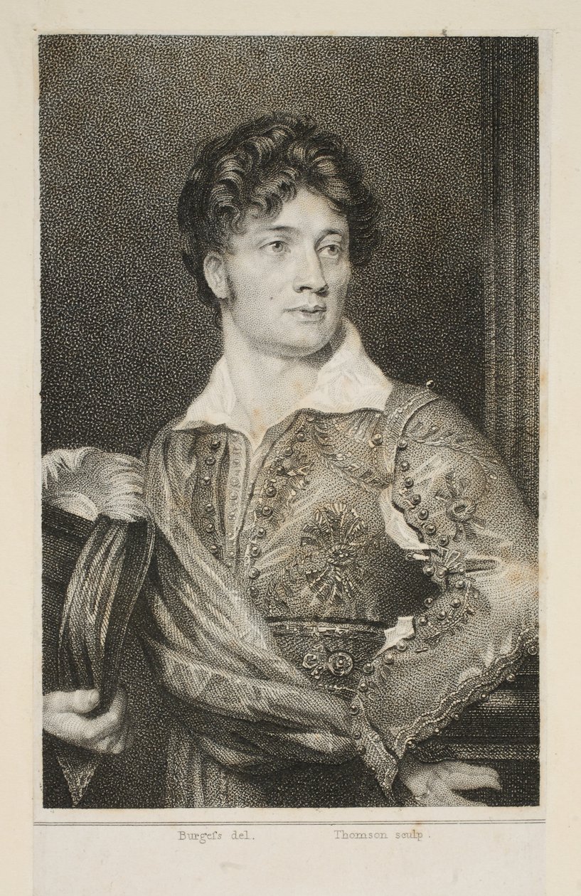 托马斯-辛普森-库克（Thomas Simpson Cooke）在林雷的 "The Duenna "中扮演唐-卡洛斯，1818 年出版。1818 年（石刻版画） 作者 英语学校
