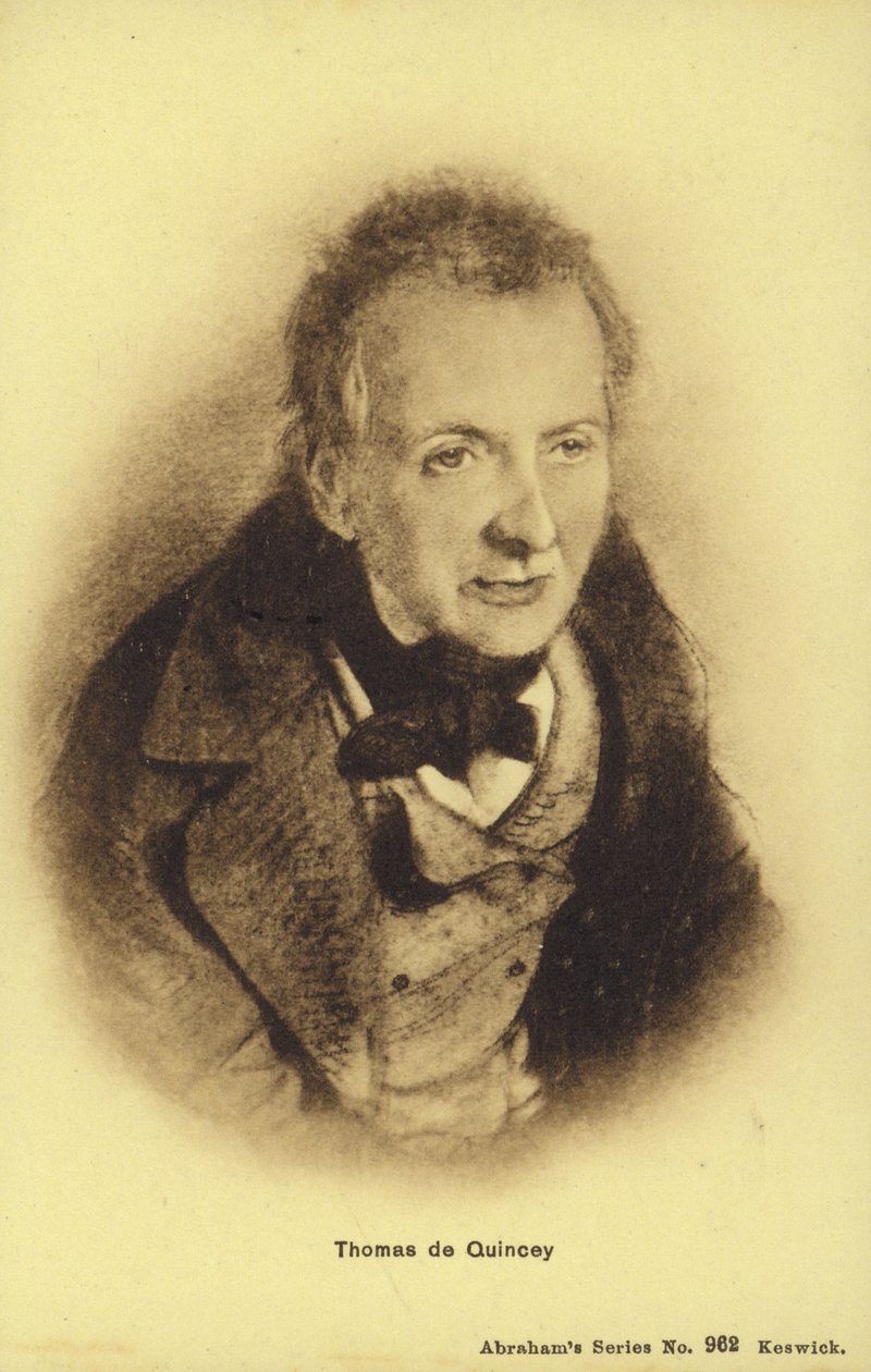 托马斯・德・昆西（1785-1859），英国散文家（石版画） 作者 英语学校