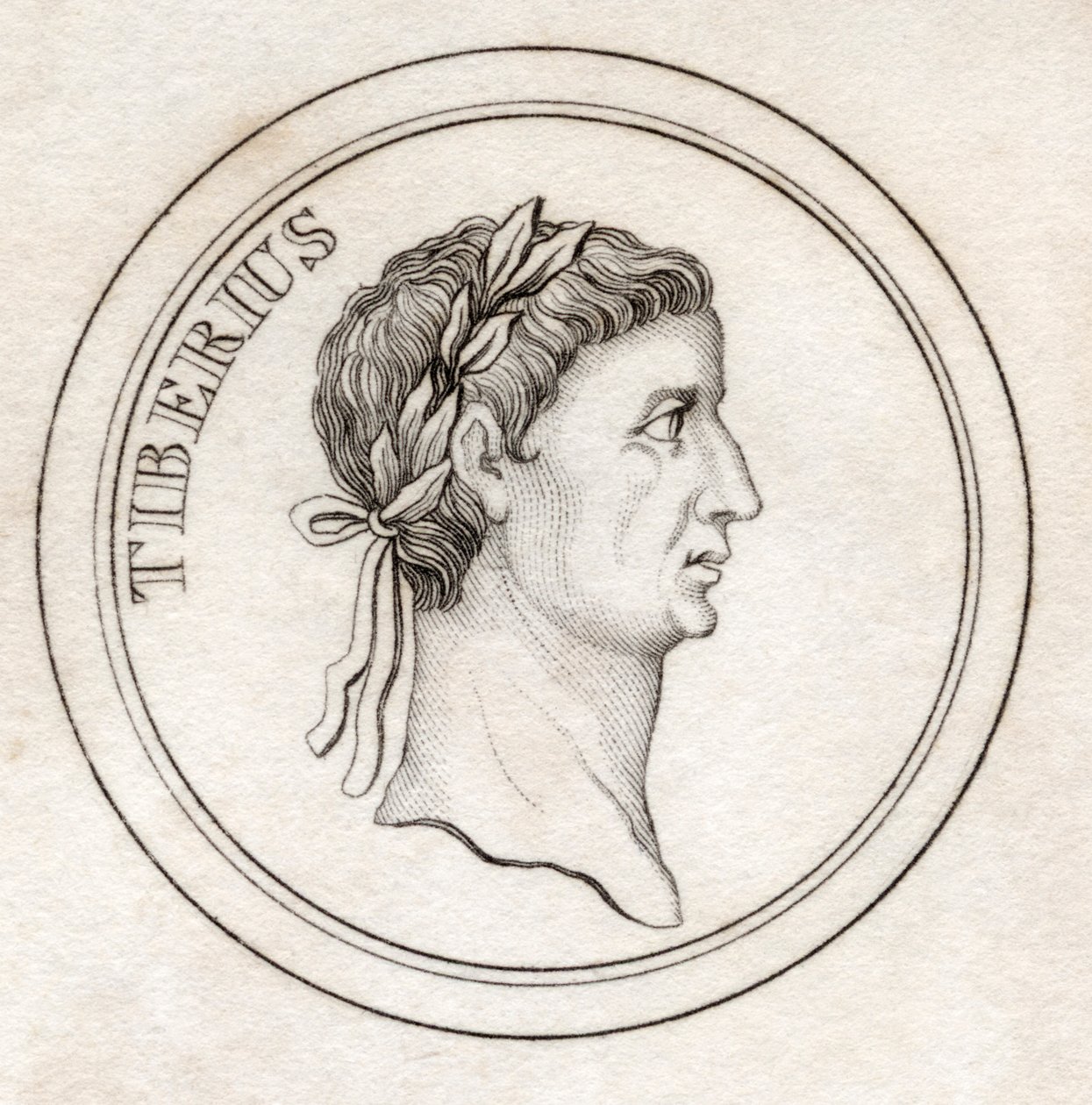 Tiberius I，来自&39;Crabb&39;s Historical Dictionary&39;，于1825年出版 作者 英语学校
