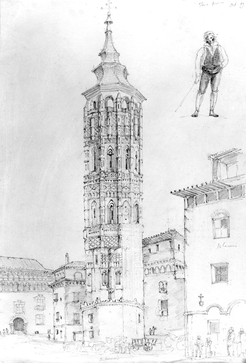 萨拉戈萨的Torre Nueva，1831年（图） 作者 英语学校