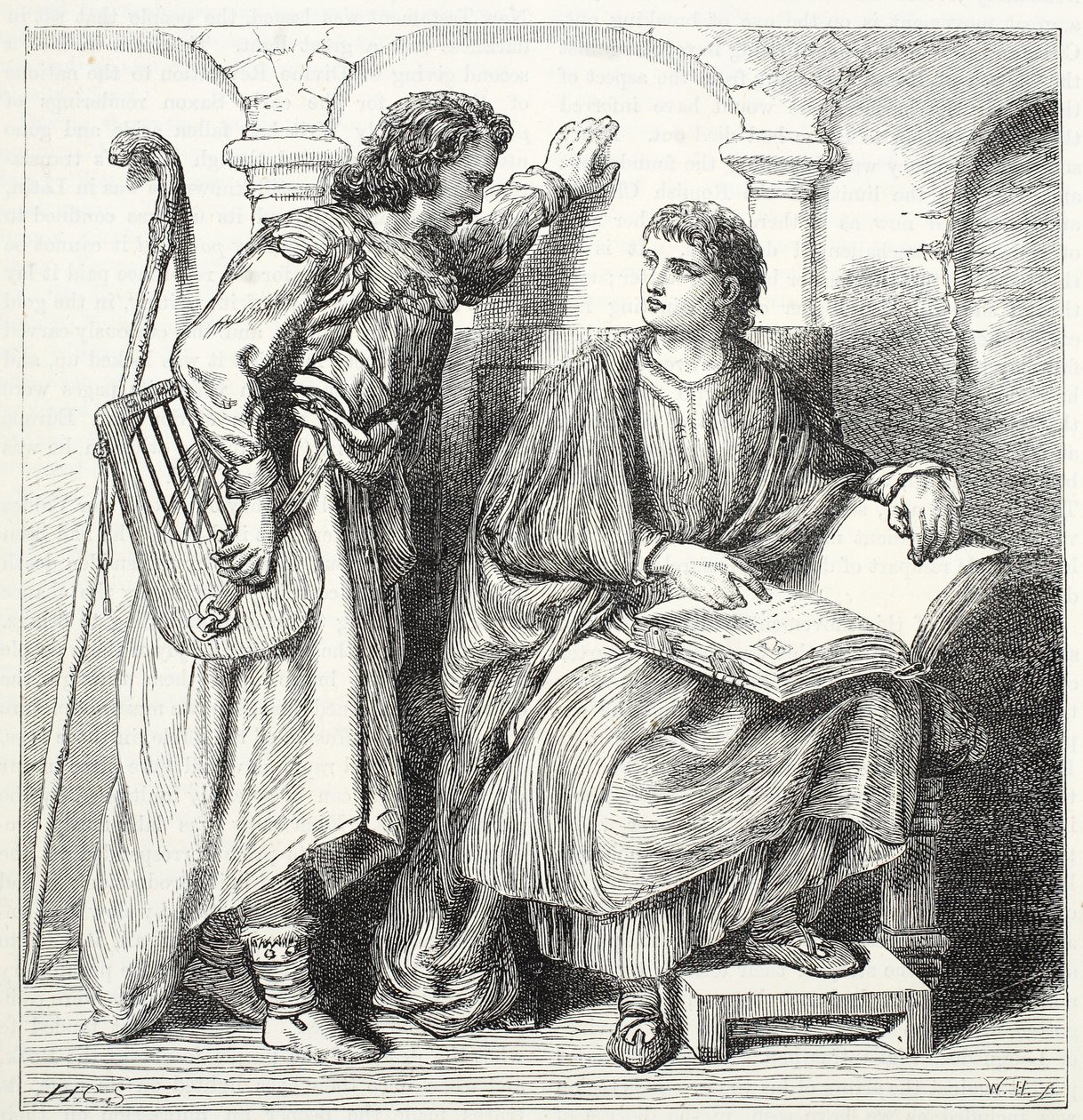 Troubadour和Barbe，James Aitken Wylie（1808-1890），酒吧的新教历史插图。 1878年 作者 英语学校