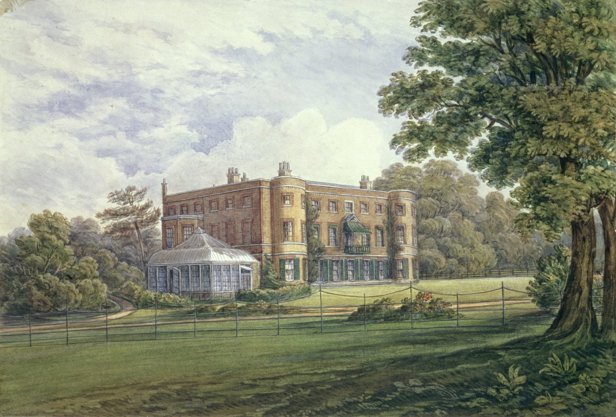 Valentines House，Ilford，Essex，c.1835（纸上写着） 作者 英语学校