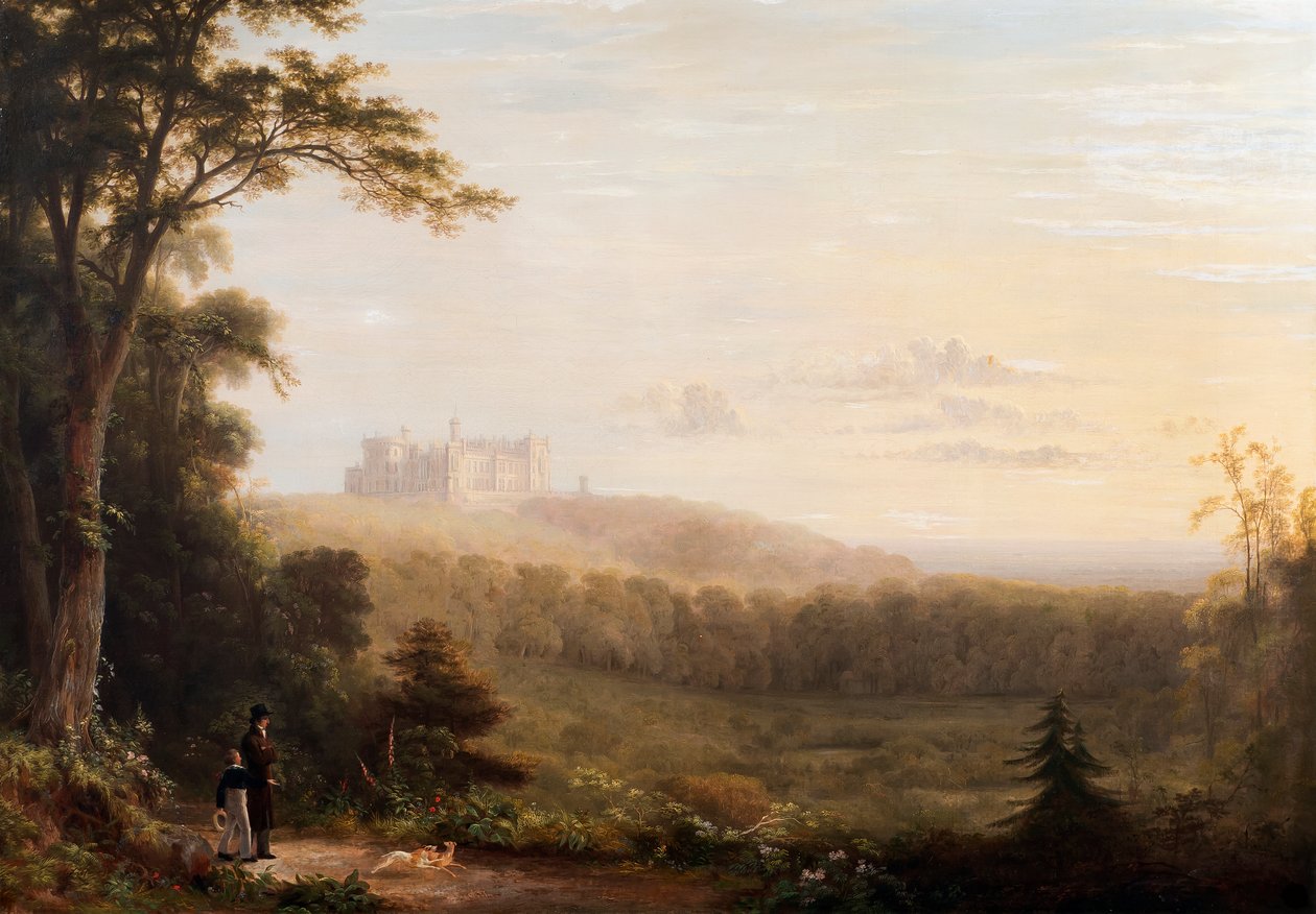 Belvoir城堡看法，c.1820 作者 英语学校