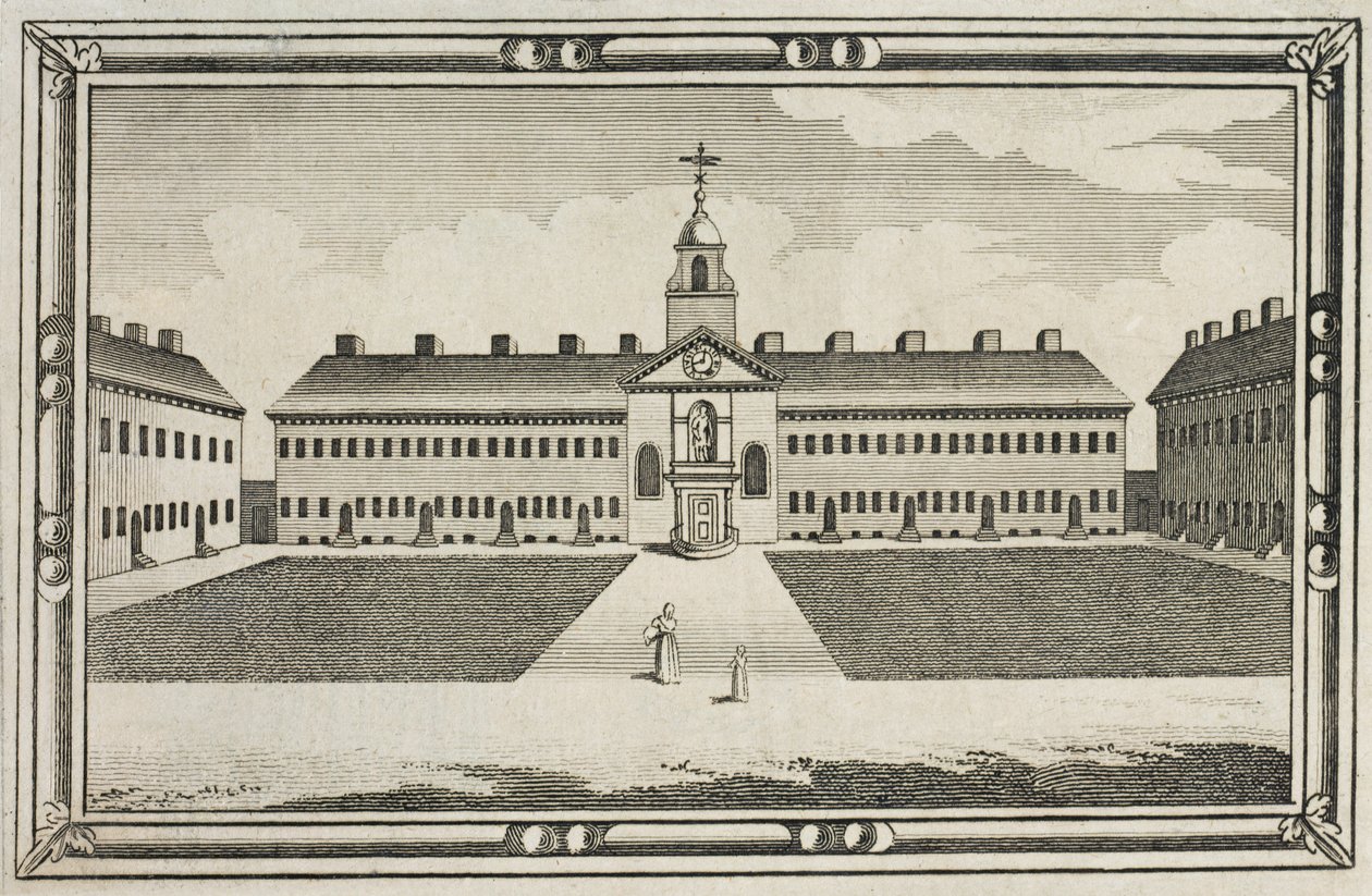 Ironmongers Company Almshouses，Kingsland Road，Hackney，c.1820的视图 作者 英语学校
