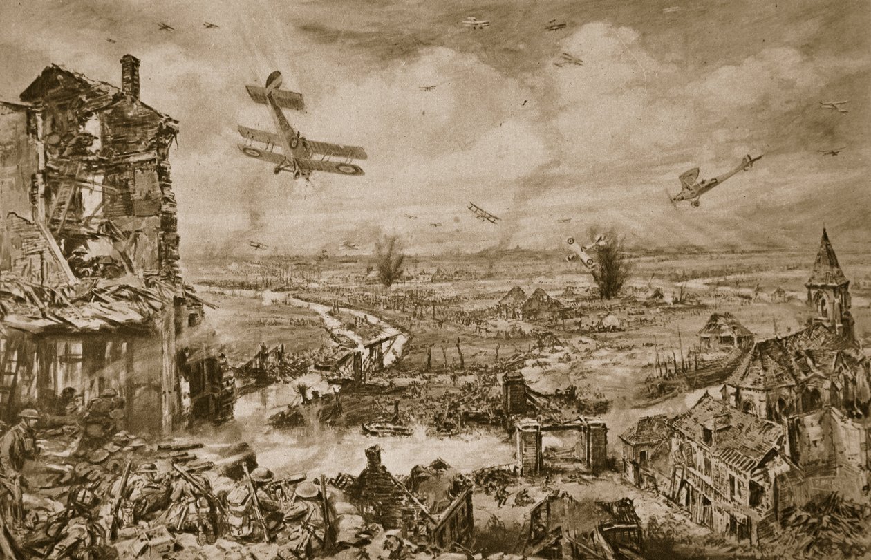 1918年4月，1918年至1919年对Armentieres的极好斗争的生动印象 作者 英语学校