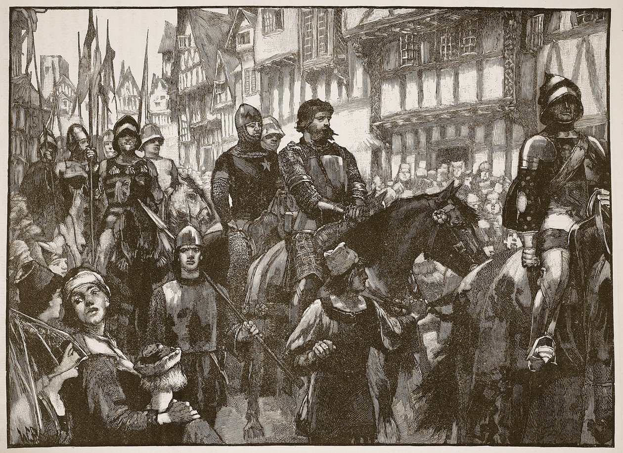 华莱士前往威斯敏斯特大厅，卡塞尔斯画报英国历史（插图） 作者 英语学校