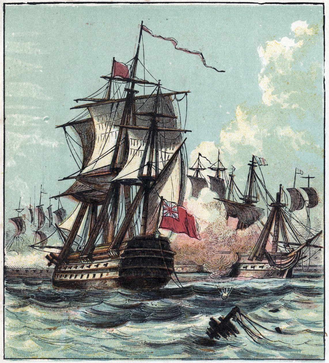 革命战争。第13届草原年II战役（1794年6月1日）是路易-托马斯-维拉雷-德-乔伊斯指挥的法国中队与豪将军（1726-1799）的英军在韦桑外海的一次海战。英军获胜。豪威勋爵 作者 英语学校