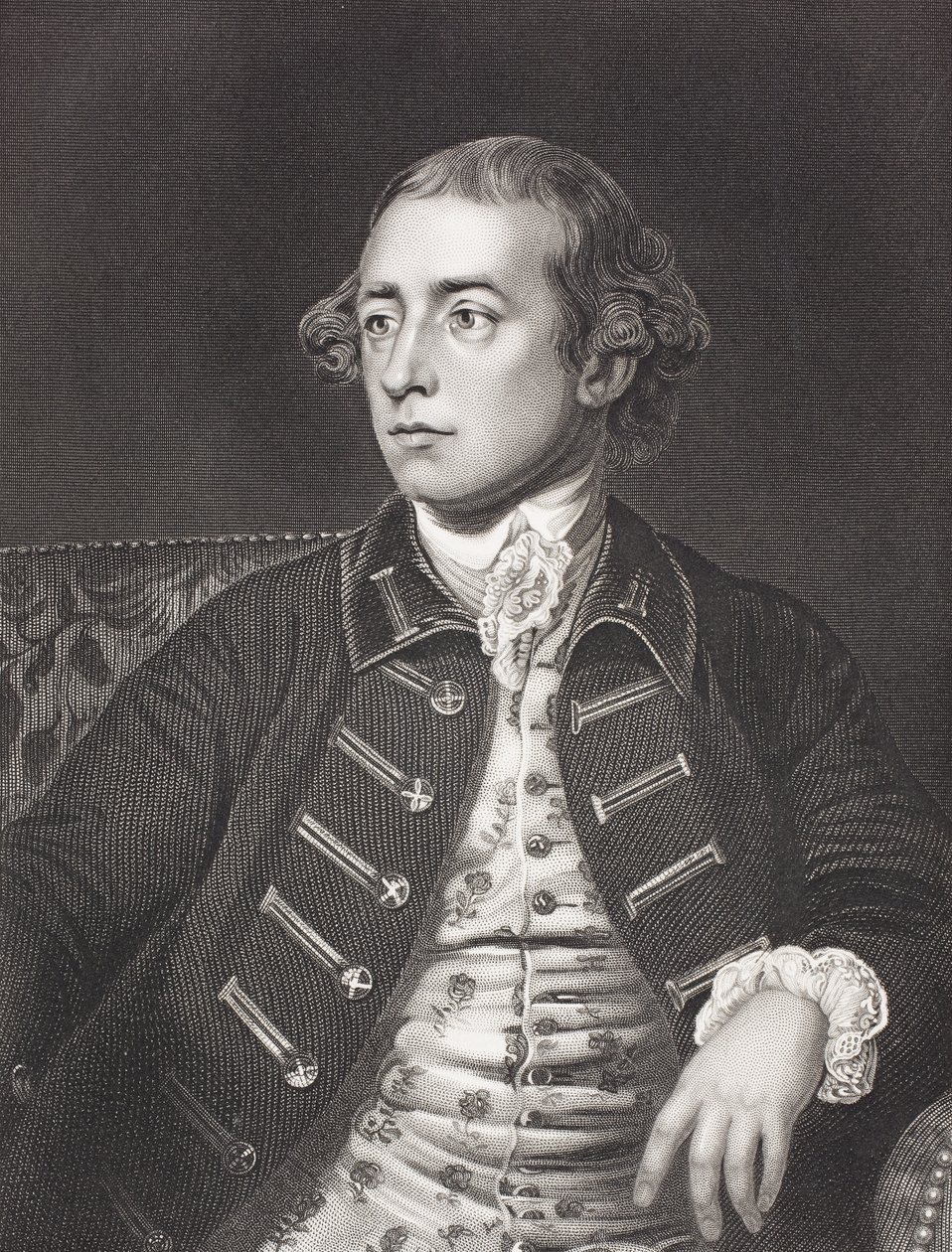 沃伦·黑斯廷斯（Warren Hastings），来自“历史肖像画廊”，出版于1880年 作者 英语学校