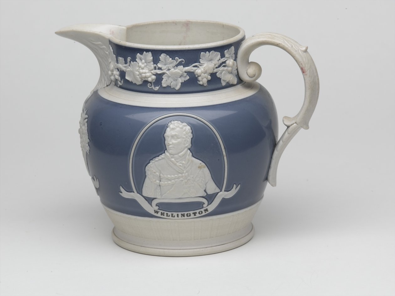 滑铁卢纪念壶，约 1815 年（粗陶器） 作者 英语学校
