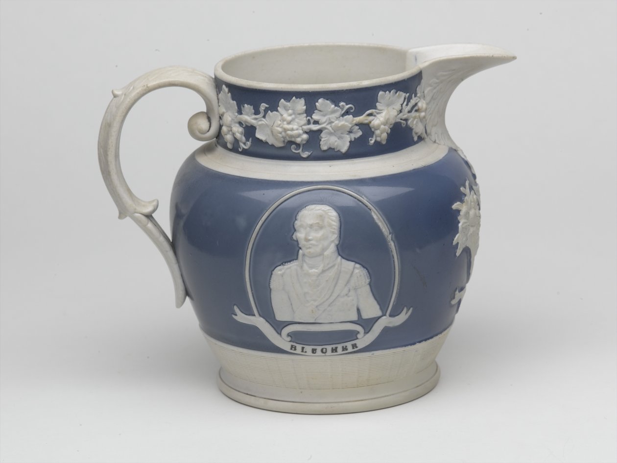 滑铁卢纪念壶，约1815年（石器）。 作者 英语学校