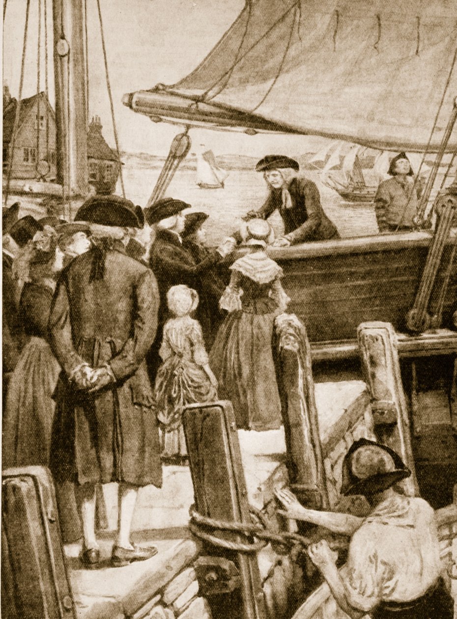 韦斯利登上威尔士亲王于1787年告别爱尔兰人 作者 英语学校