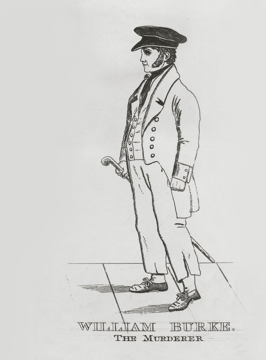 威廉-伯克，约1829年（蚀刻画 作者 英语学校
