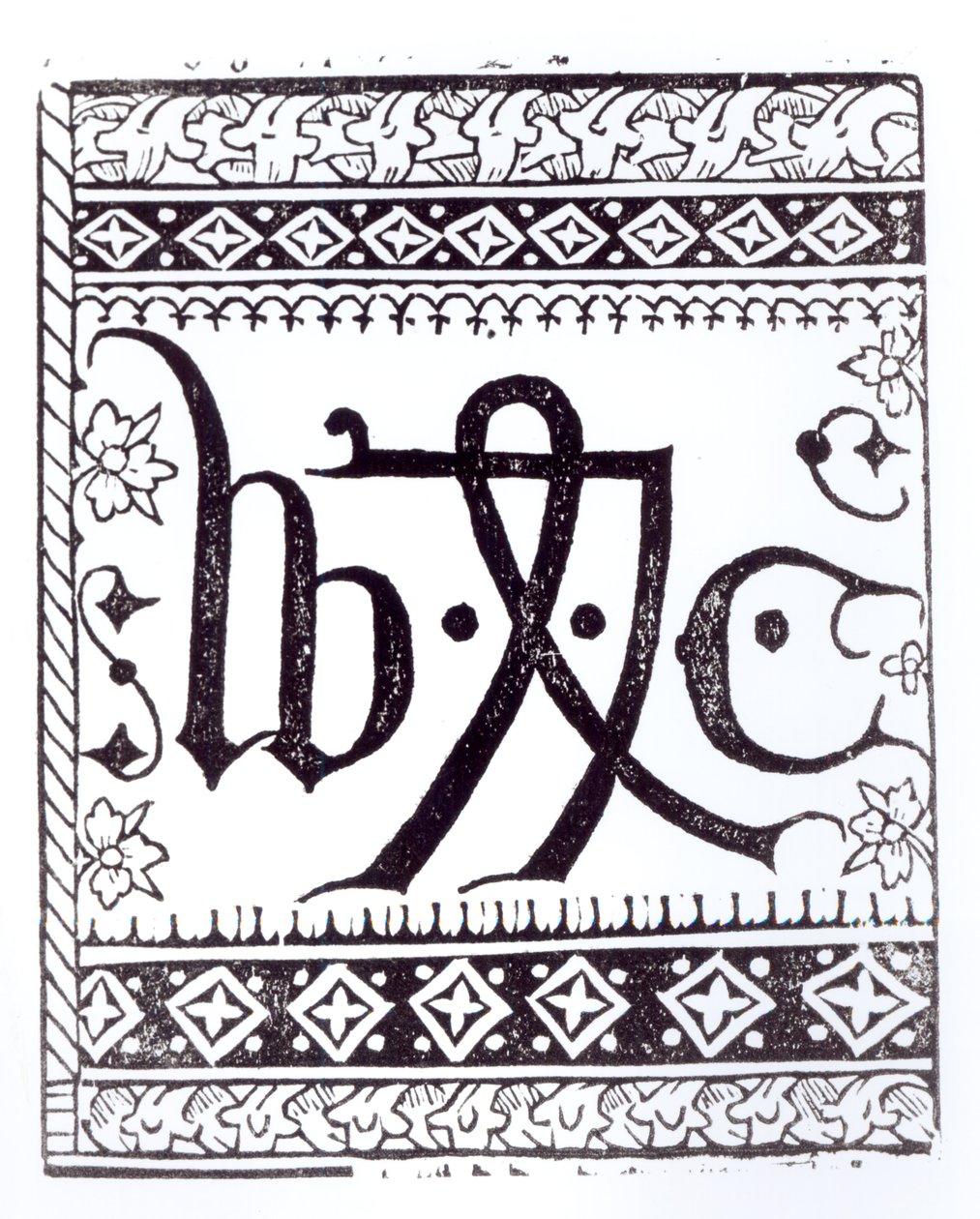 William Caxtons（c.1422  -  c.91）Print Mark，中世纪和文艺复兴时期的科学与文学插图，由Paul Lacroix编写和雕刻，1878年 作者 英语学校