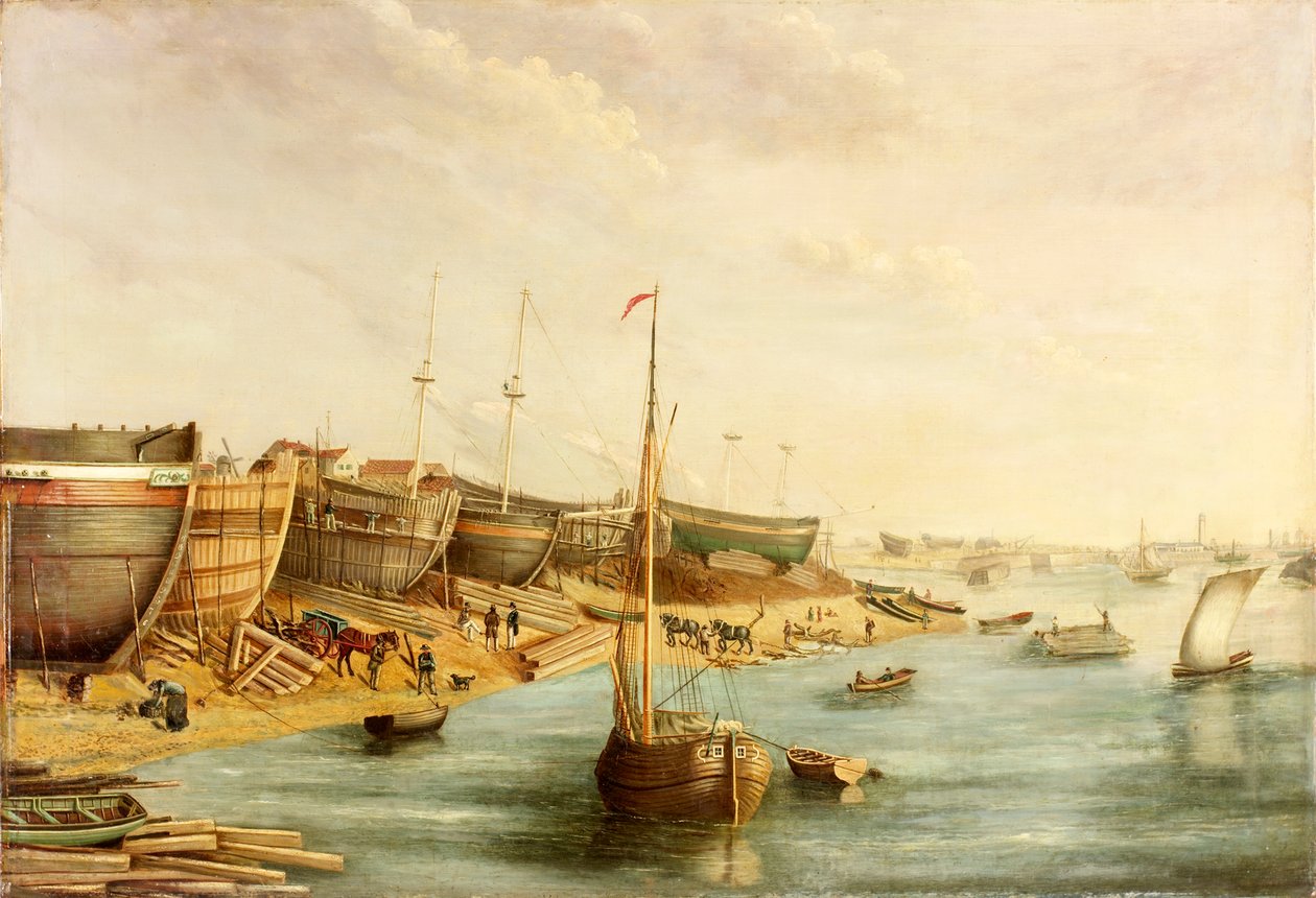William Piles Shipyard，North Sands，1830 作者 英语学校