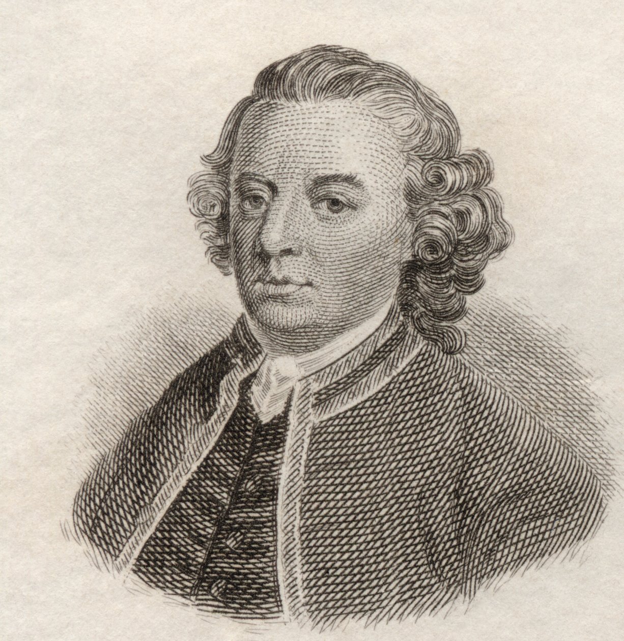 William Shenstone，来自&39;Crabb&39;s Historical Dictionary&39;，1825年出版（版画） 作者 英语学校