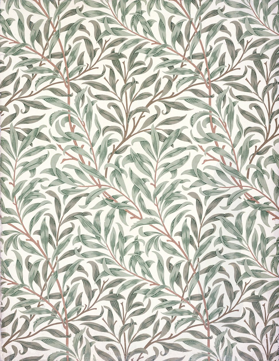 柳树枝，壁纸设计，1874（壁纸） 作者 英语学校