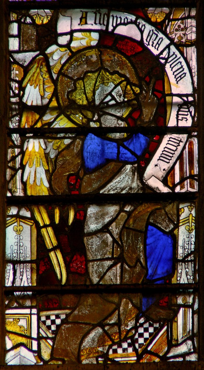 Window Clsty N1描绘了天使报喜 作者 英语学校