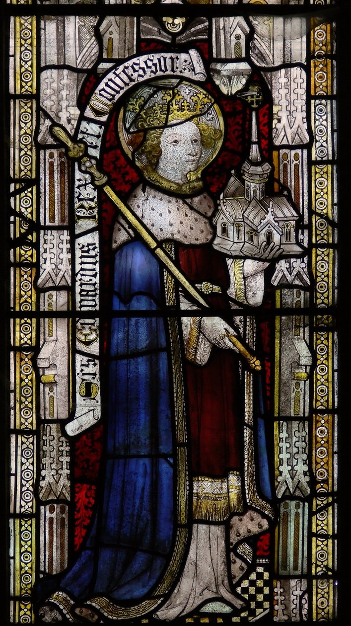 Window Ew描绘了St Ethelbert（在19世纪被错误地标记为Edward the Confessor！） 作者 英语学校