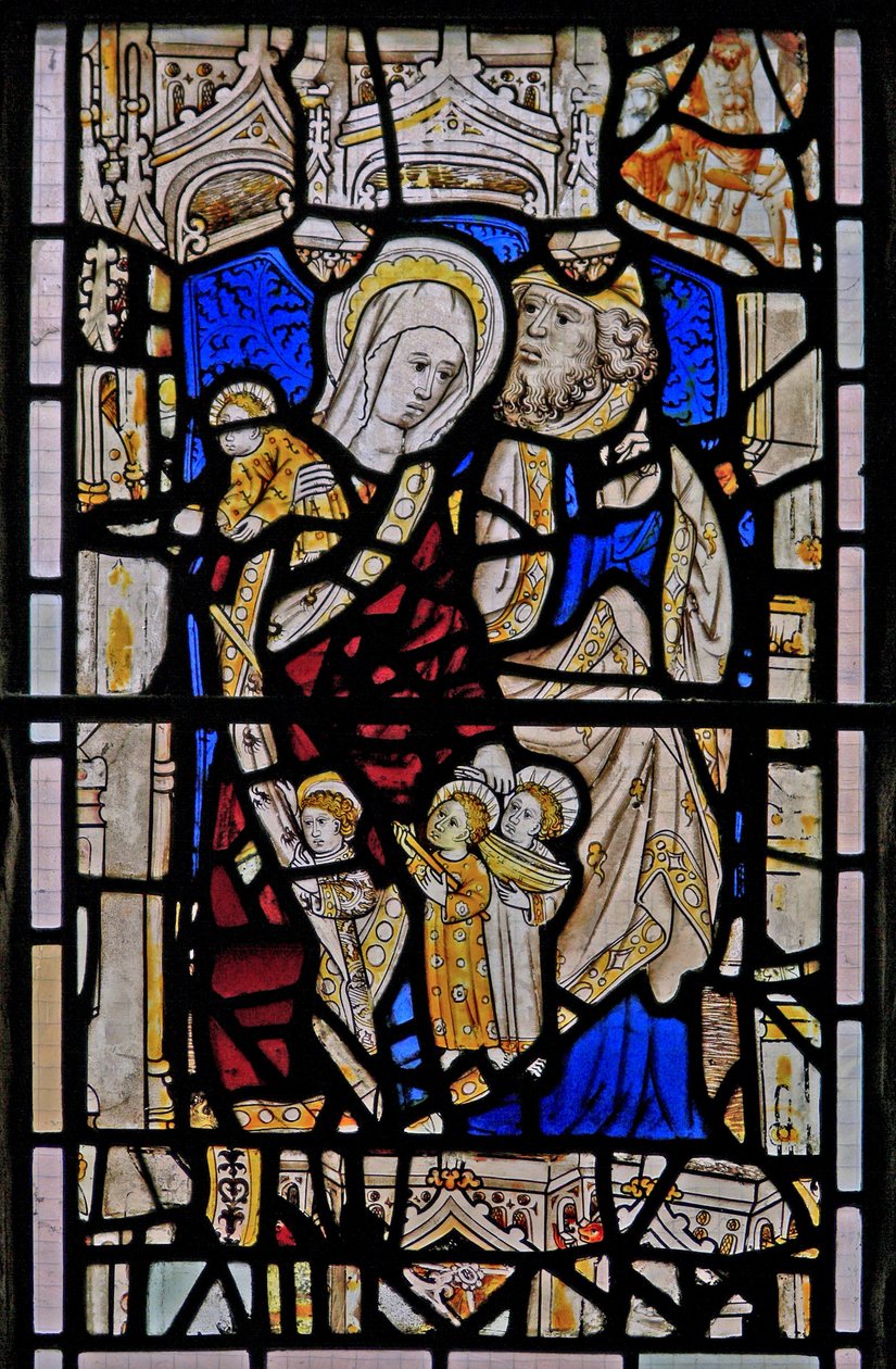 Window Ew描绘了St Mary Cleopas，Alphaeus和他们的孩子 作者 英语学校