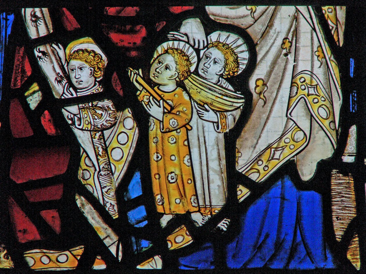 Window Ew描绘了St Mary Cleopas，Alphaeus和他们的孩子 作者 英语学校