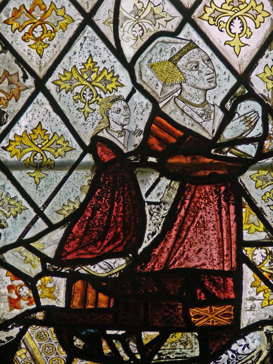 N5窗口描绘了Robert Fitz Ellis的妻子Margaret Fawkener 作者 英语学校