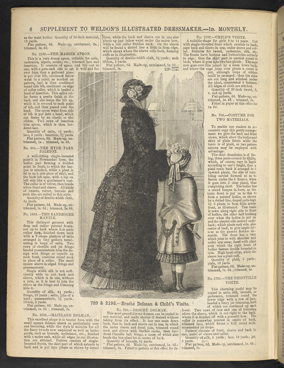 Woman and child. Supplement. Weldon