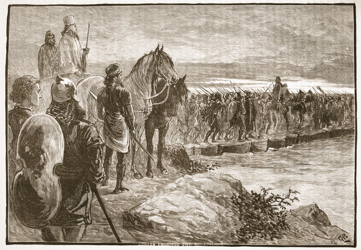 Xerxes越过Hellespont 作者 英语学校