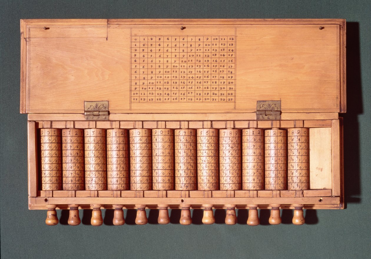 纳皮尔棒，1671-1700（木） 作者 英语学校英语学校