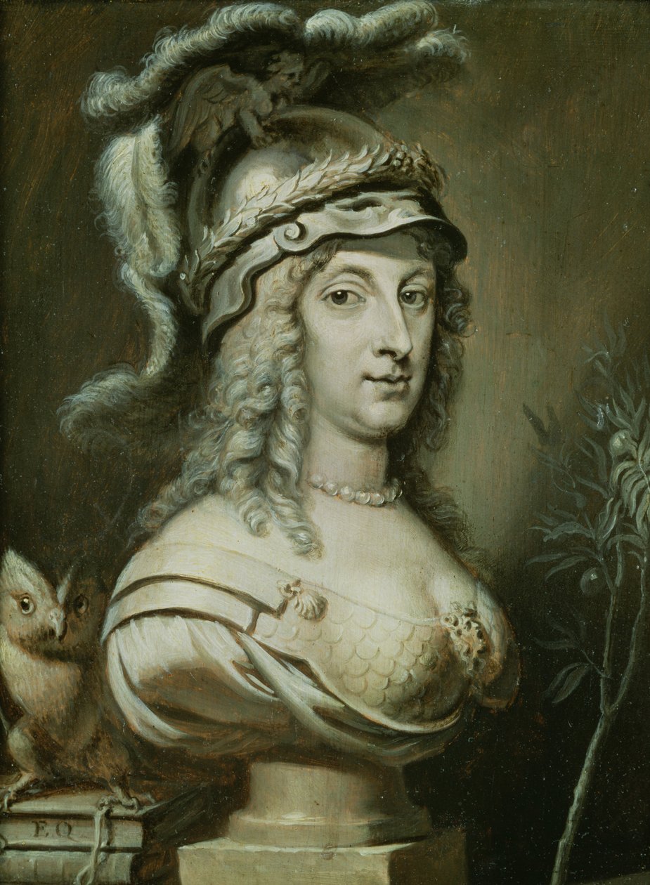 瑞典女王克里斯蒂娜的寓言肖像（1626-89）c.1649-50 作者 伊拉斯mus（Erasmus Quellinus）II