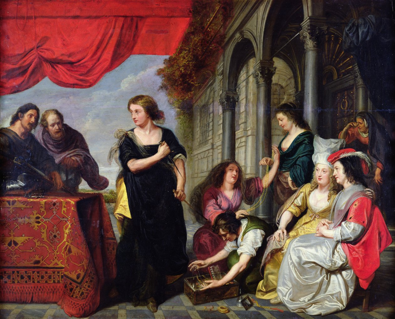 Lycomedes中的尤利西斯 作者 伊拉斯mus（Erasmus Quellinus）II