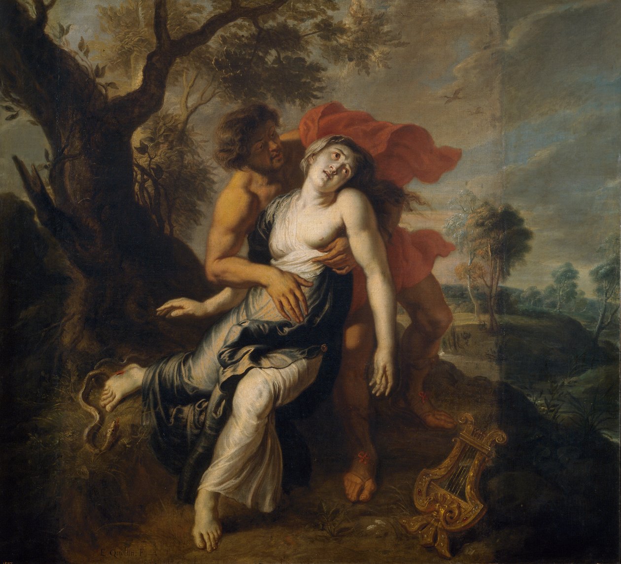 Eurydice的死亡 作者 伊拉斯mus（Erasmus Quellinus）II
