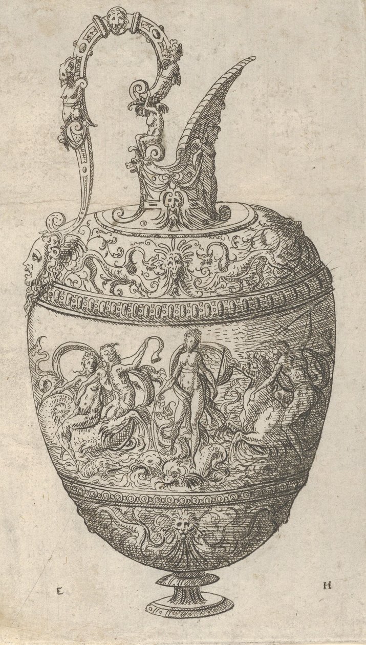 陶器的设计，1565年。 作者 伊拉斯谟·霍尼克