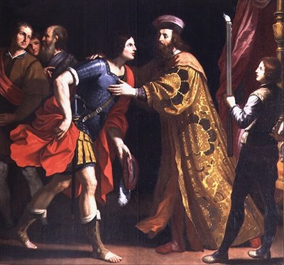 Cato Uticensis的离去 作者 埃科尔·纳纳里（Ercole Gennari）