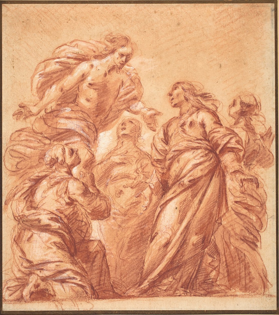 基督向四位玛利亚显现 作者 Ercole Procaccini il Giovane