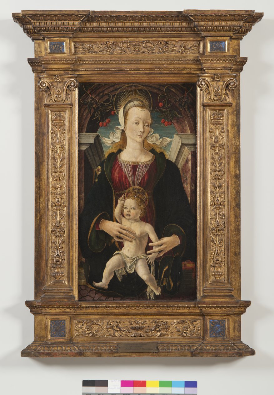 麦当娜和孩子，1470-80年 作者 罗伯蒂（Ercole de Roberti）