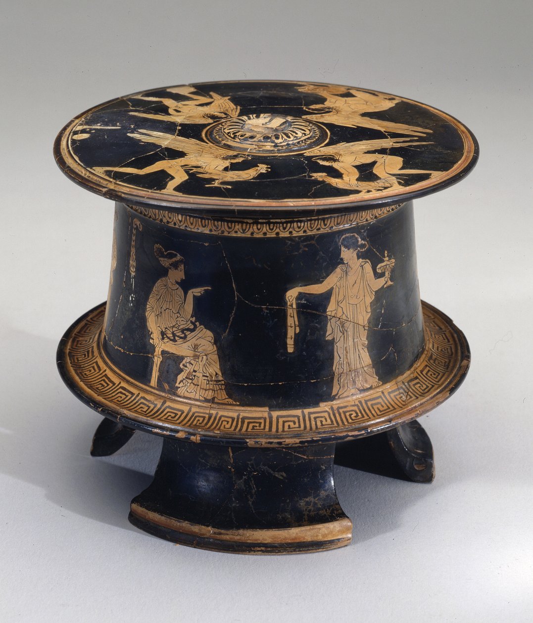 红图pyxis，阁楼，公元前430年（陶器） 作者 Eretria画家Eretria画家