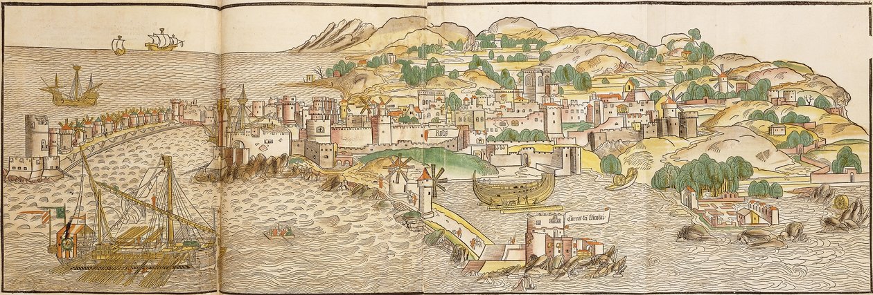 罗得岛全景，1486年 作者 艾哈德·鲁威奇