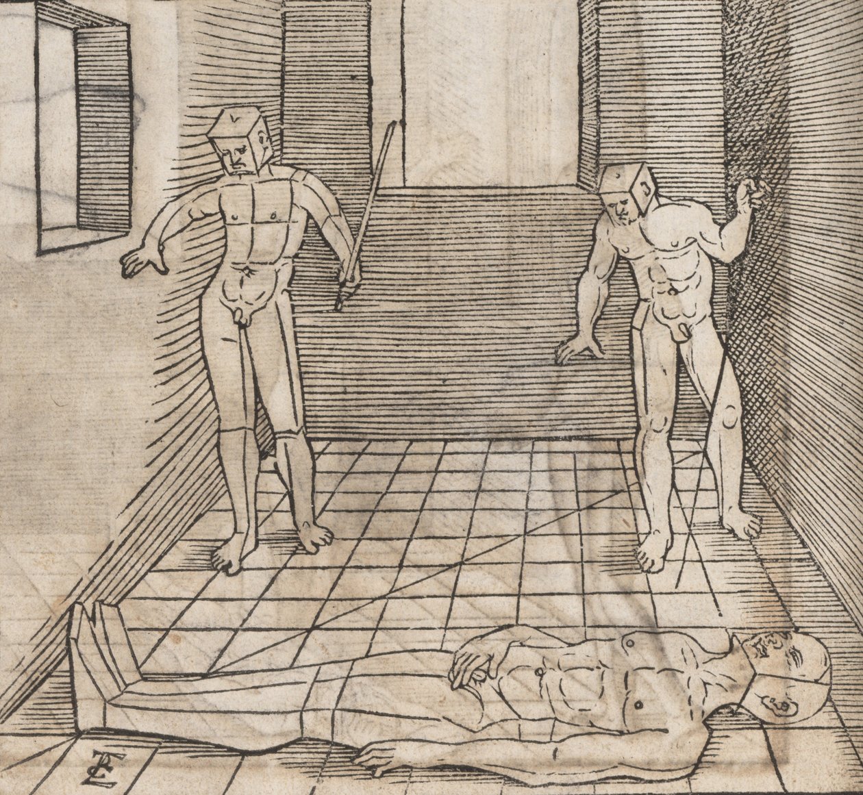 Underweissung der Proportzion und stellung der possen, 1538. 作者 埃哈德·舍恩（Erhard Schon）