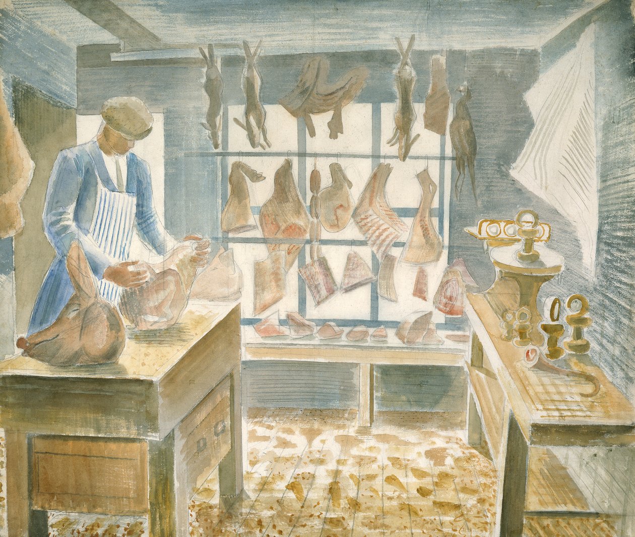 屠夫的商店 作者 埃里克·拉维鲁（Eric Ravilious）