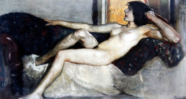 《美丽繁茂研究》，c.1919（布面油画）（参见 468039） 作者 埃里克·哈拉德·麦克白·罗伯逊