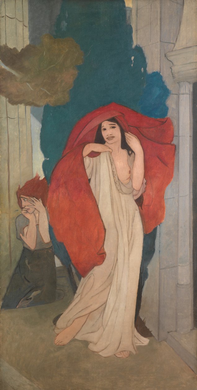 美人之女》（三幅画布上的油彩） 作者 埃里克·哈拉德·麦克白·罗伯逊
