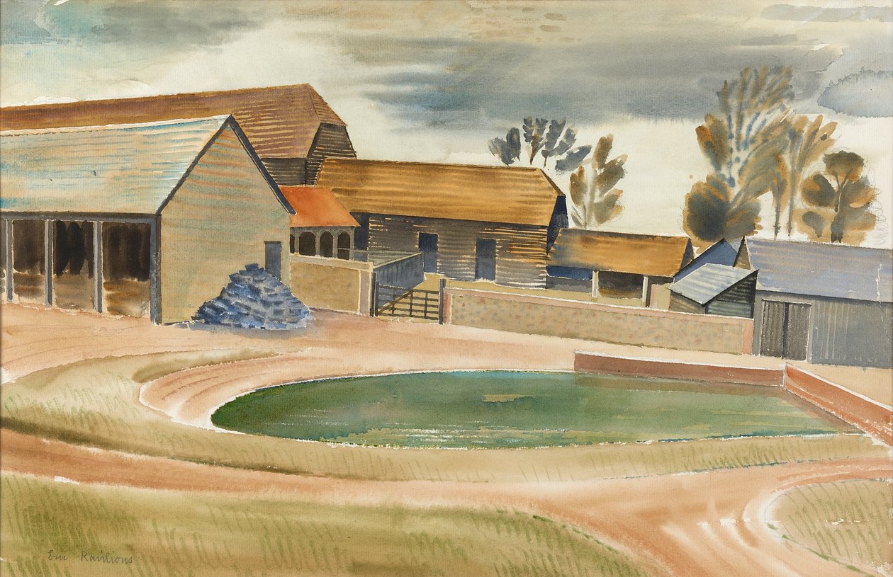 农家（纸上的wc） 作者 埃里克·拉维鲁（Eric Ravilious）