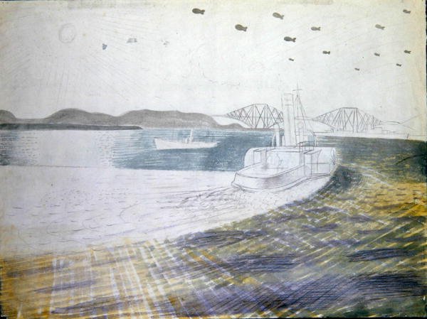 福斯湾（Firth of Forth） 作者 埃里克·拉维鲁（Eric Ravilious）