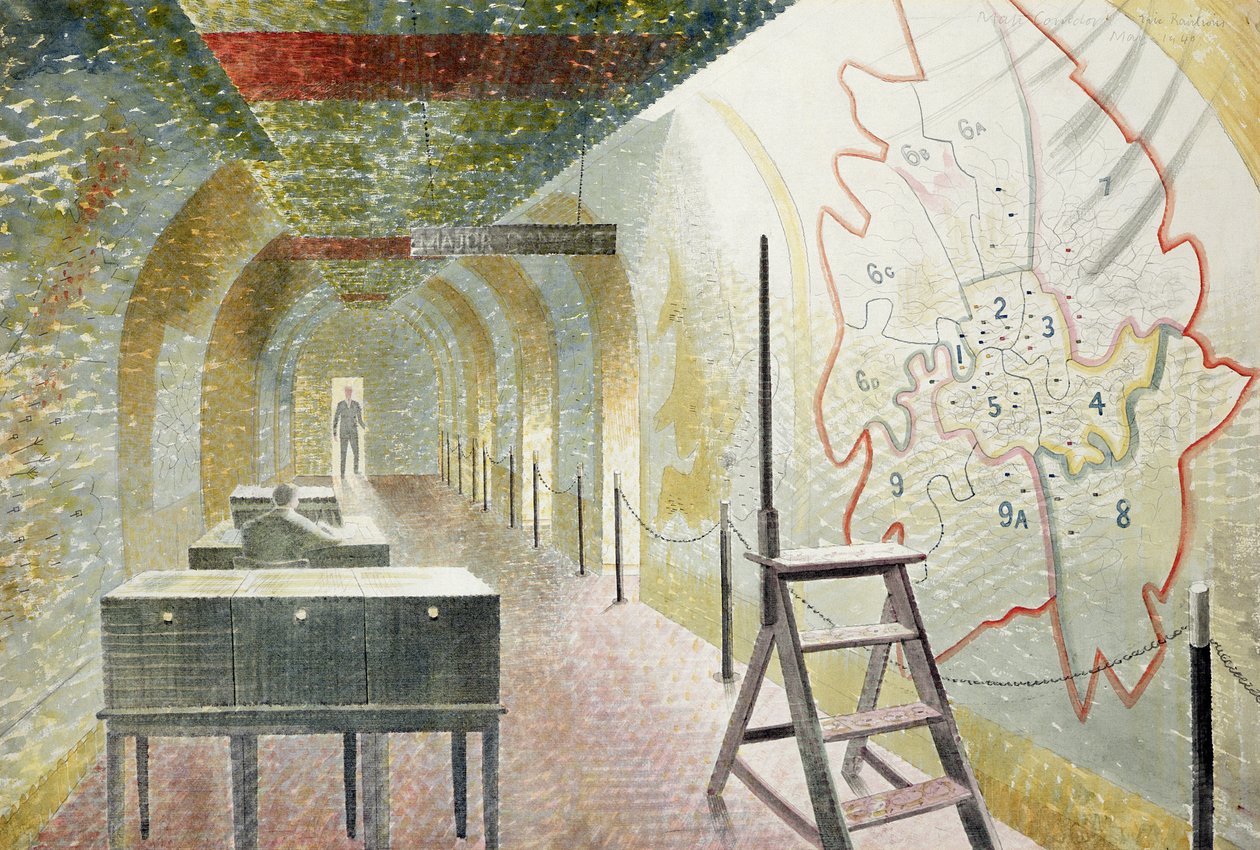 1号地图走廊 作者 埃里克·拉维鲁（Eric Ravilious）